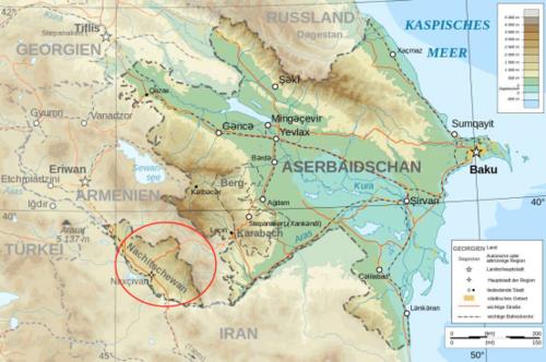 亚美尼亚在世界地图的位置