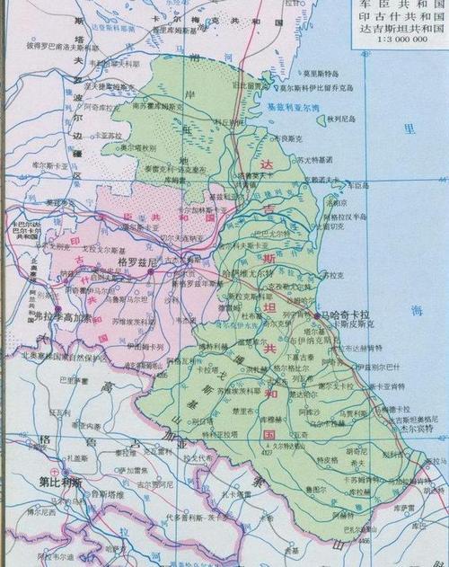 北高加索地区行政区划图