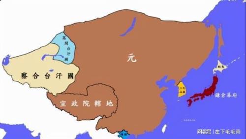 元朝最大的时候有多大（地图）