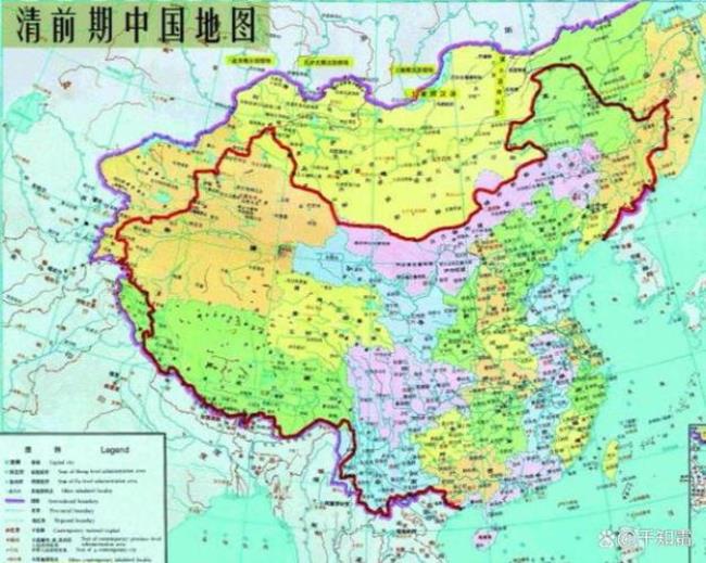 为什么清朝地图比中国地图大