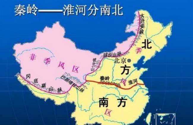 中国南方北方的省份分别是哪些