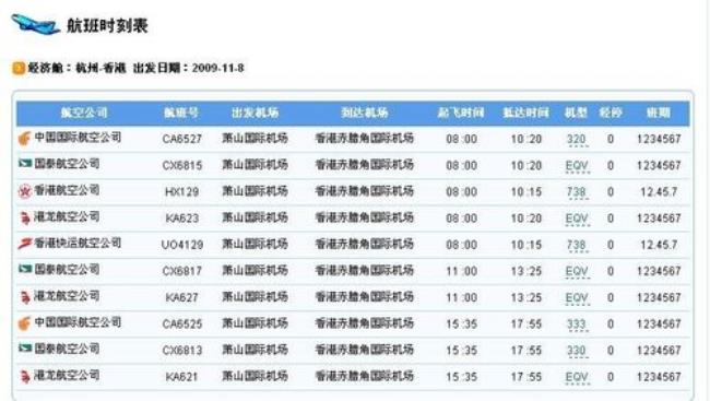 国内航班与国际航班航班号的区别