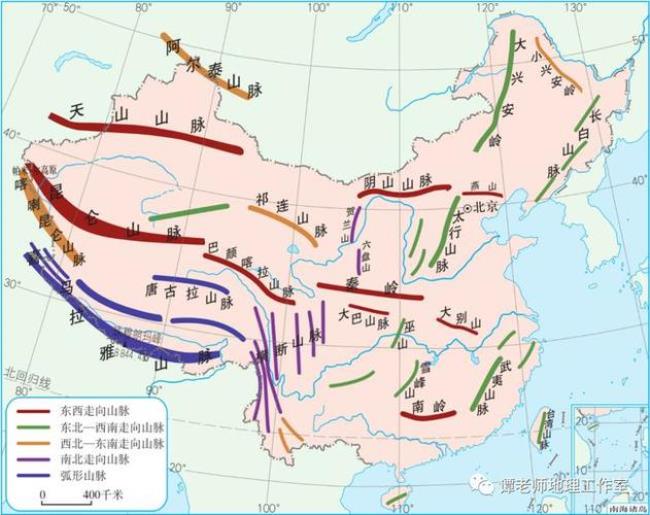 中国一二级阶梯分界线由南向北