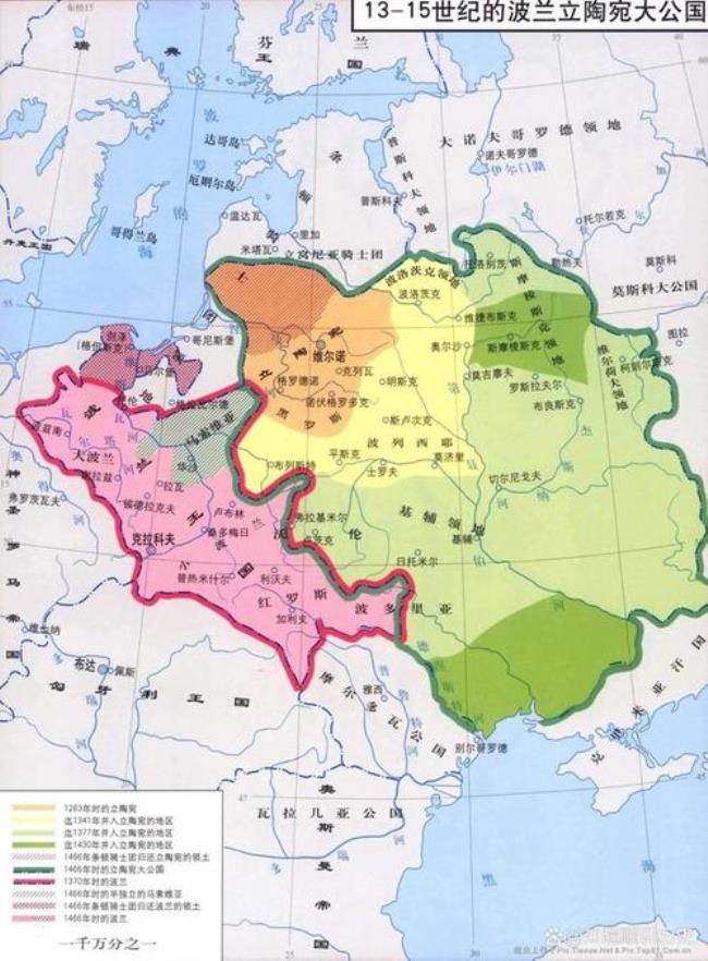 白俄罗斯和波兰地理位置