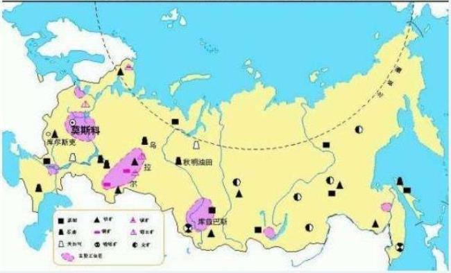 俄罗斯主要自然资源的种类及分布
