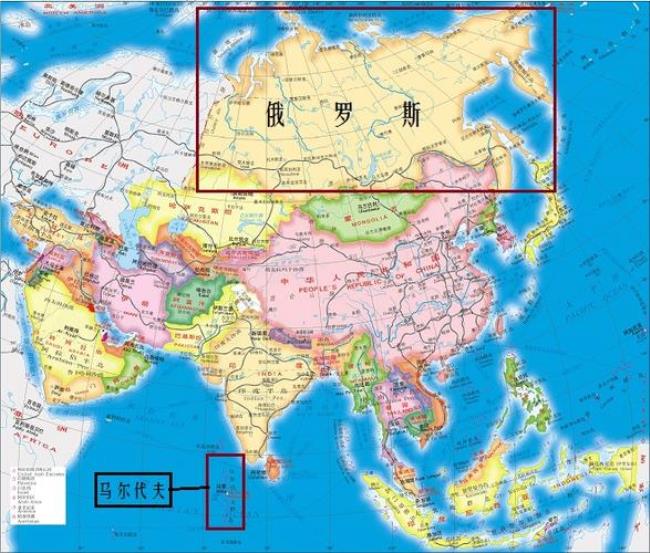 亚洲和非洲的分界线地图