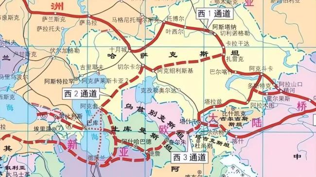 亚欧大陆桥有几条铁路线