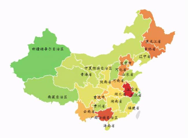 中国中东部地区包括哪些省份