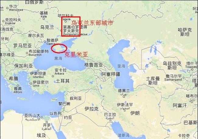 乌克兰重要地理位置