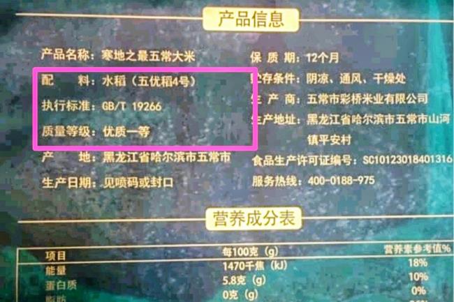 19266标准一定是五常大米吗