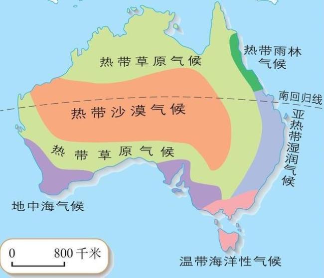 澳大利亚人口分布特点及自然原因