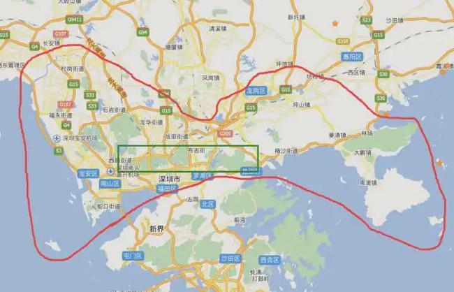 深圳在中国地图上的什么地方
