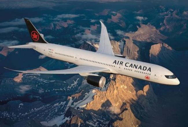 加拿大到中国航班路线