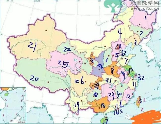 中国最大三大省及人口