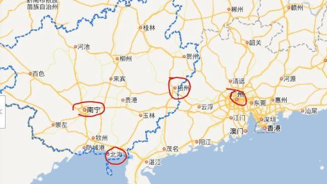 广西地图区域划分
