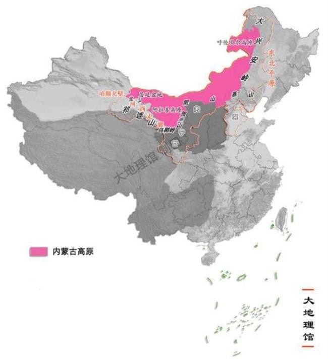 中国四大高原主要城市
