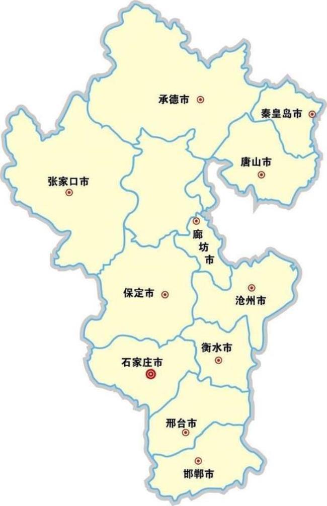 河北省的地图像什么