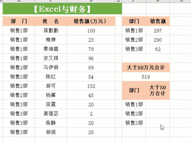 sumifs函数多条件求和如何填充