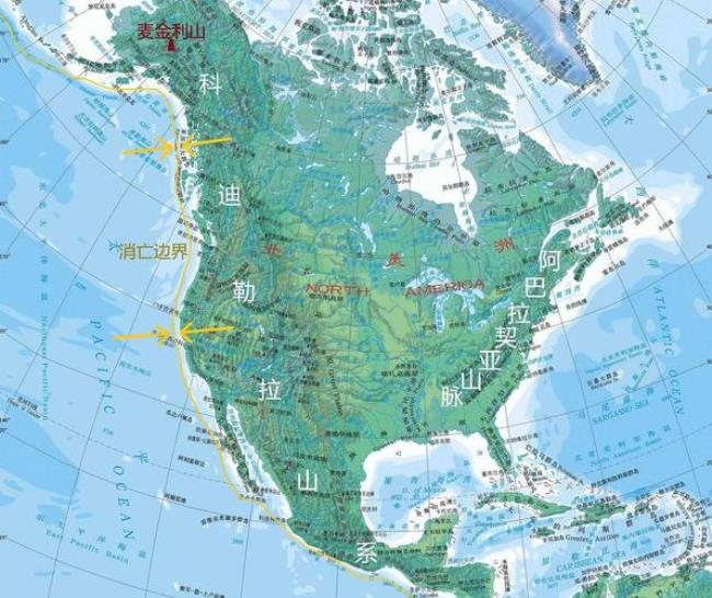 北美洲为何是南北3大纵列带