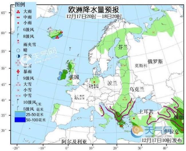 欧洲往年气温