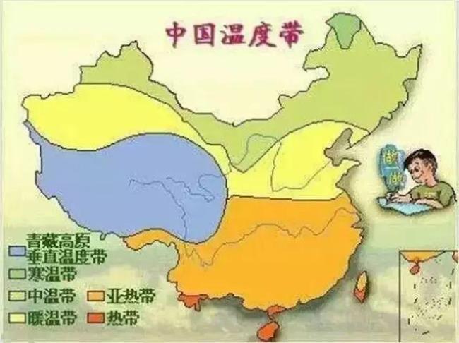 中国温带地形图