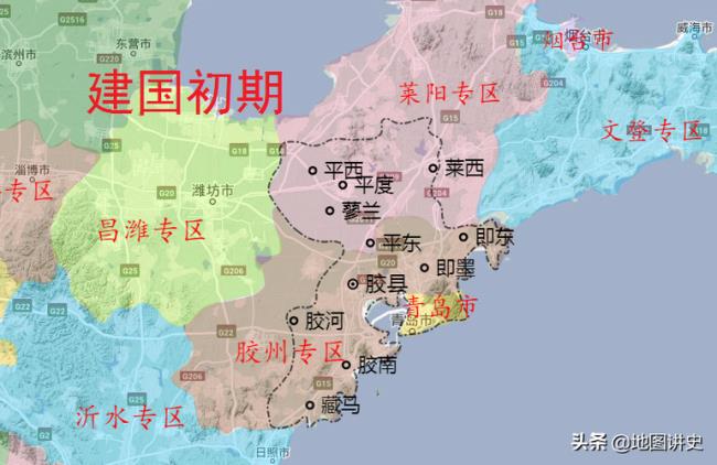 青岛上海地图面积对比