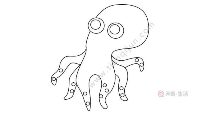 章鱼怎么画简单又漂亮三年级