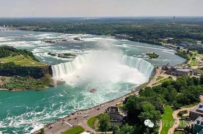 加拿大和美国交界处著名的瀑布