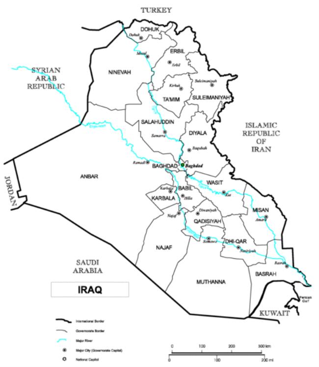 伊拉克国土面积