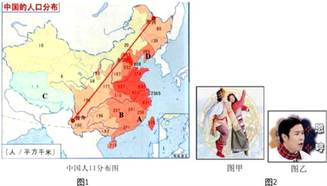 中国人口集中分布区