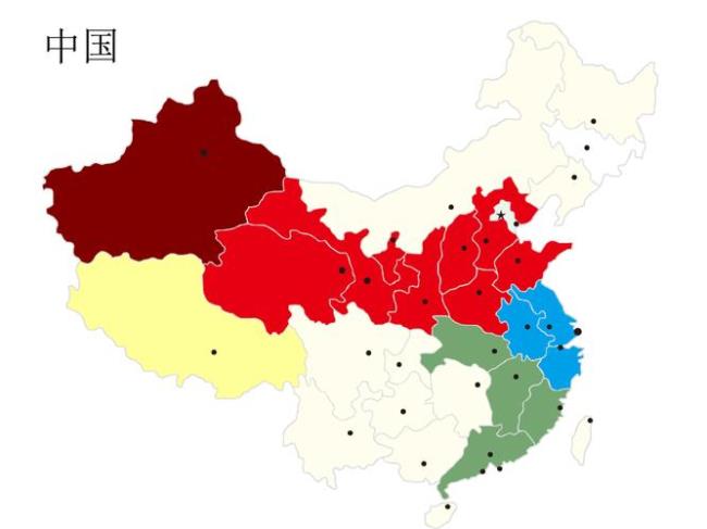 中国区域怎么分布