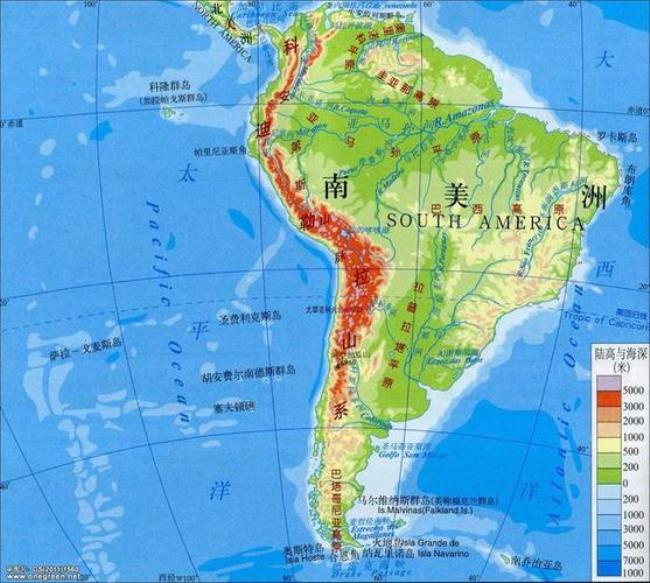 亚马逊河地图大致位置