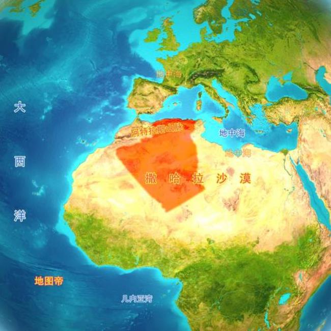突尼斯和利比亚地理位置