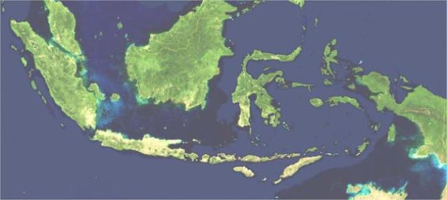 印度尼西亚人口分布地图