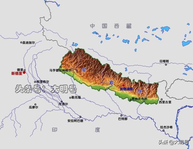 简述尼泊尔的地形地势特征