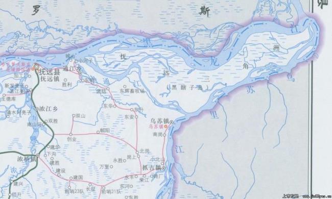 中国地图最东边河流