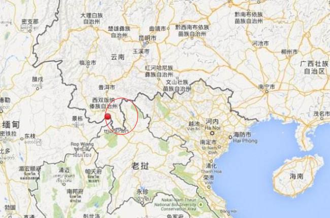 中国离老挝多少公里