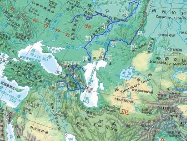 冈底斯山脉在地图上的位置