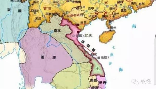 越南与中国的地理关系