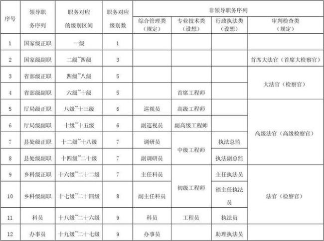 正处非领导职务是什么意思