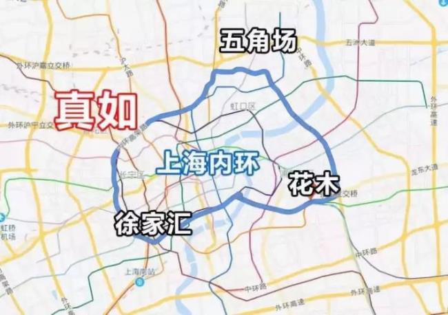 上海中环地图