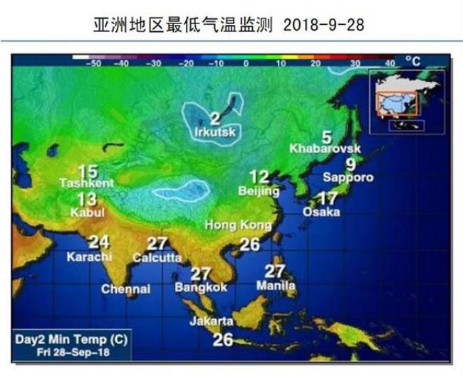 俄罗斯气温最高的地区是哪里