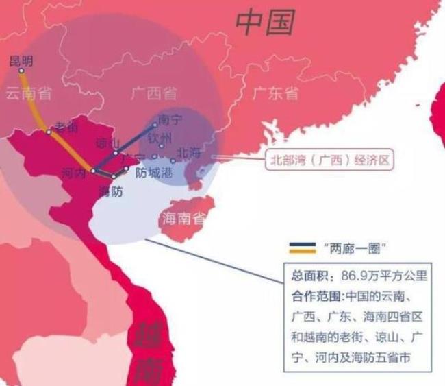 广西和越南交界的地图