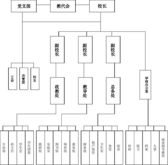 学校组织架构的作用