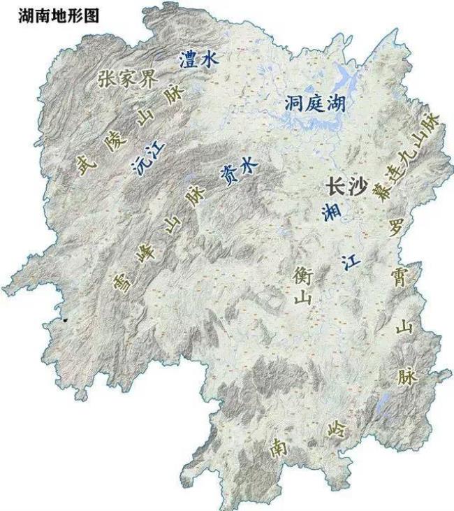 湖南省地形组成