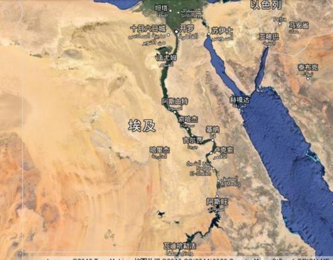 埃及气候地形图