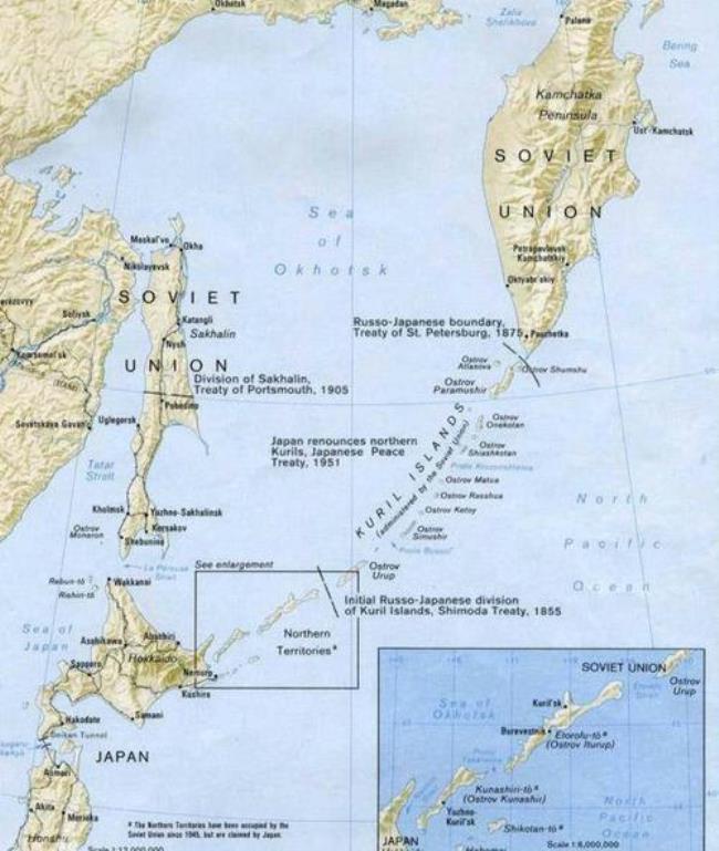 北千岛群岛地图