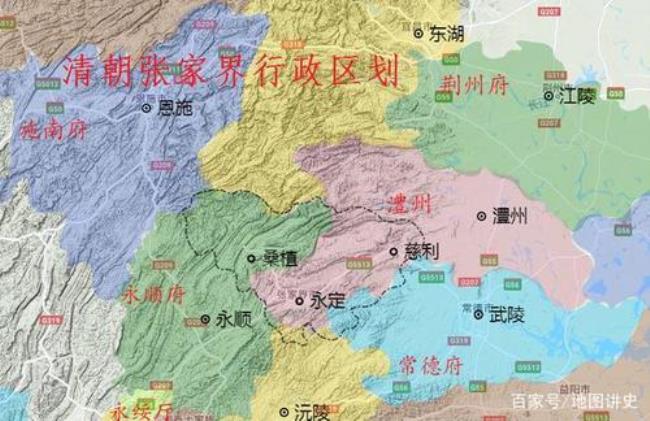 清朝时湖南的地图