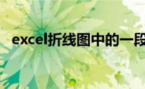 excel折线图中的一段数据用其他颜色标注