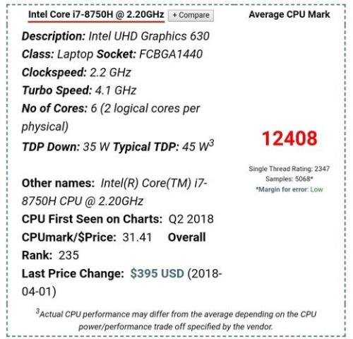 i5 9300hq处理器参数